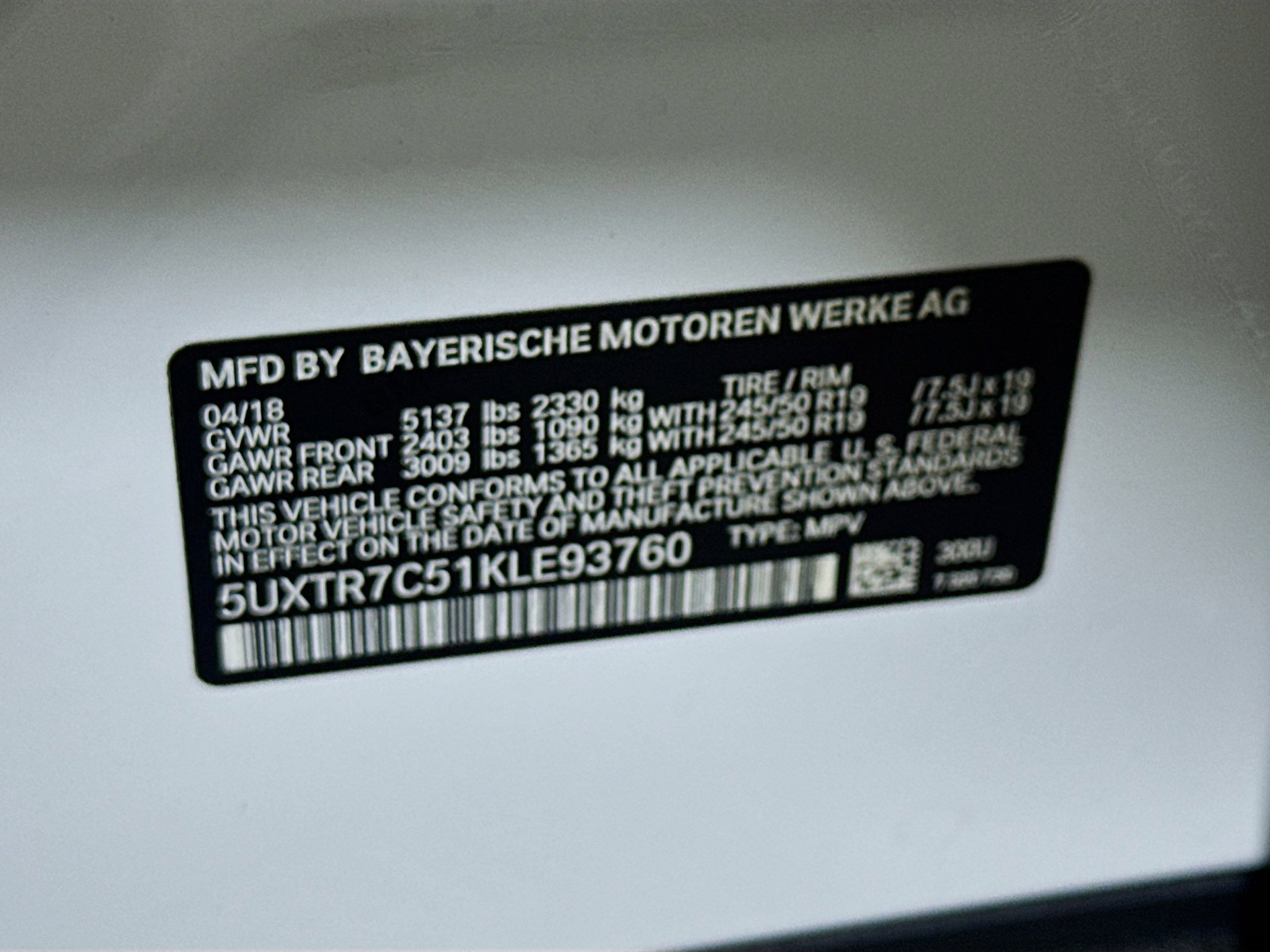 Used 2019 BMW X3 sDrive30i w/ Driving Assistance Package image 12