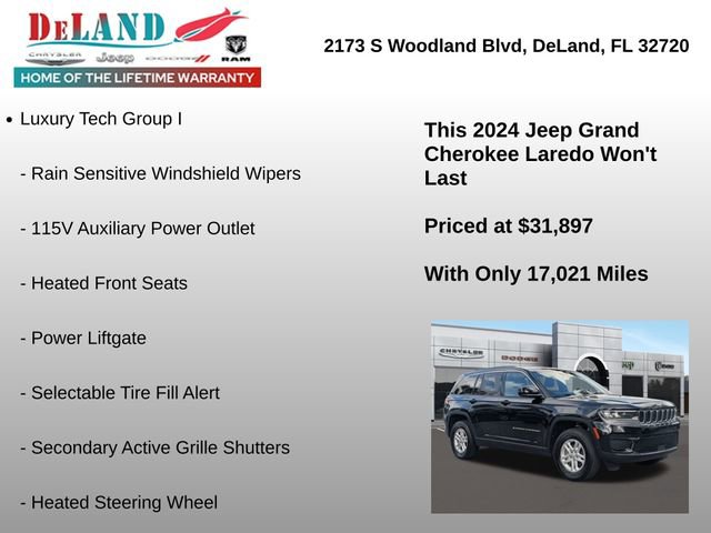 Used 2024 Jeep Grand Cherokee Laredo w/ Luxury Tech Group I image 13