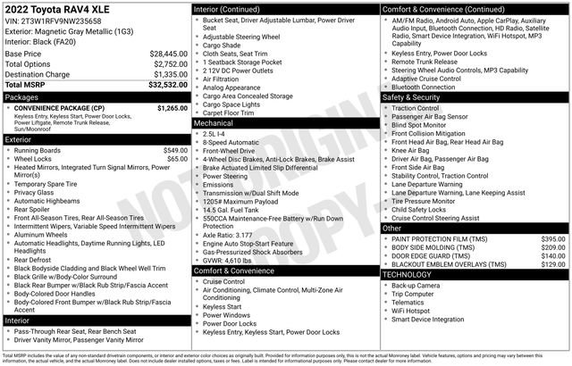 Used 2022 Toyota RAV4 XLE w/ Convenience Package FWD image 36