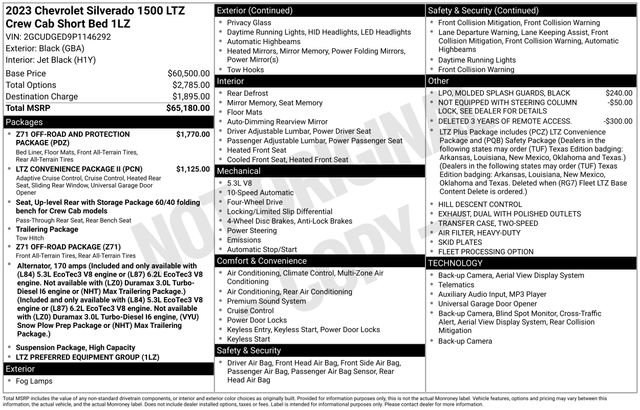 Used 2023 Chevrolet Silverado 1500 LTZ AWD/4WD image 33