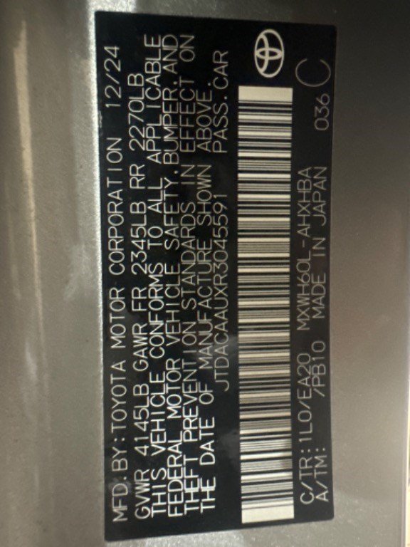 Certified 2024 Toyota Prius Limited FWD image 39