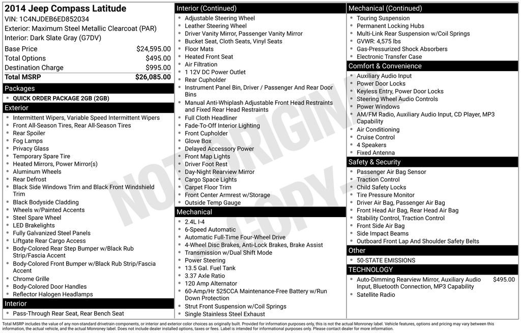 Used 2014 Jeep Compass Latitude image 21