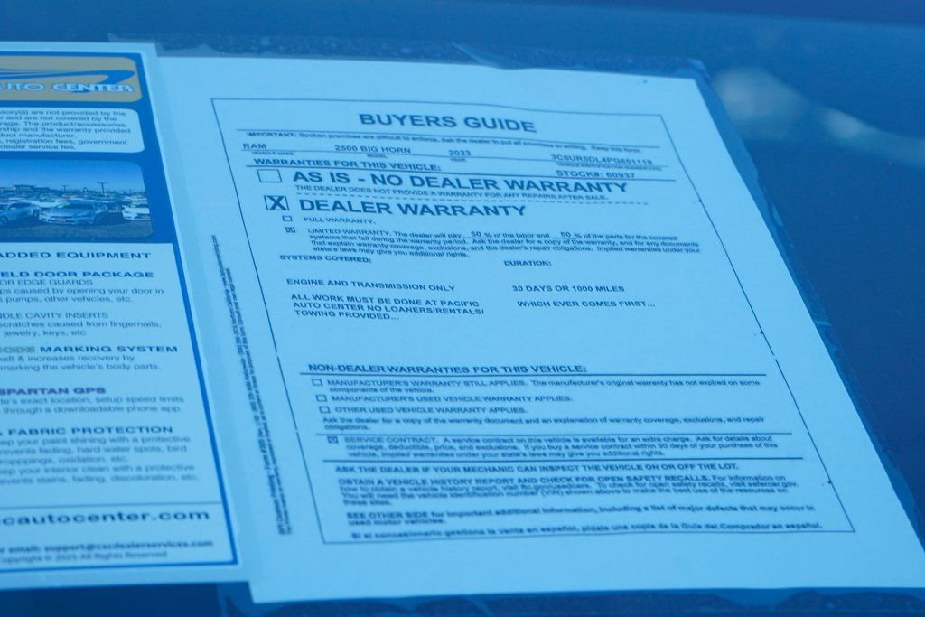 Used 2023 RAM 2500 Big Horn w/ Level 1 Equipment Group image 51