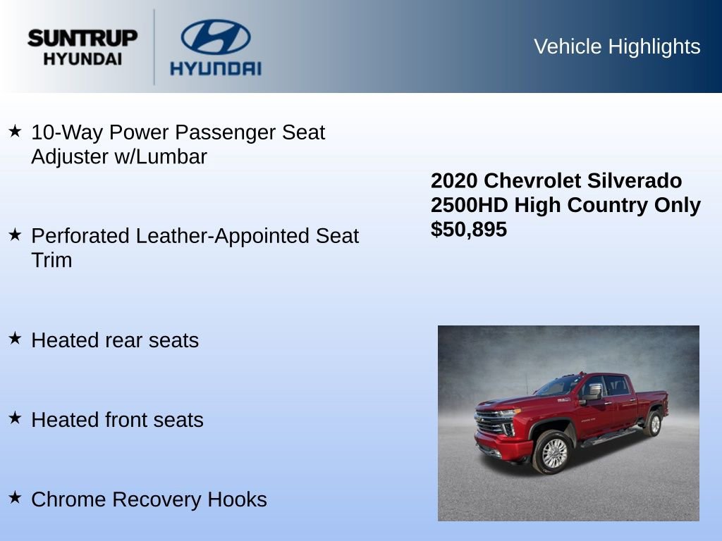 Used 2020 Chevrolet Silverado 2500 High Country w/ Z71 Off-Road Package image 23