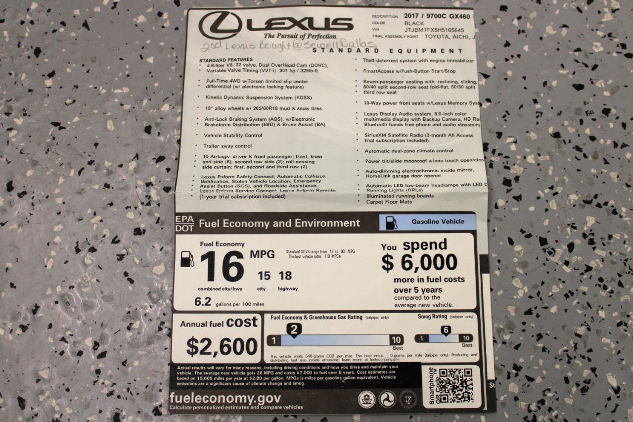Used 2017 Lexus GX 460 Premium w/ Premium Package image 92