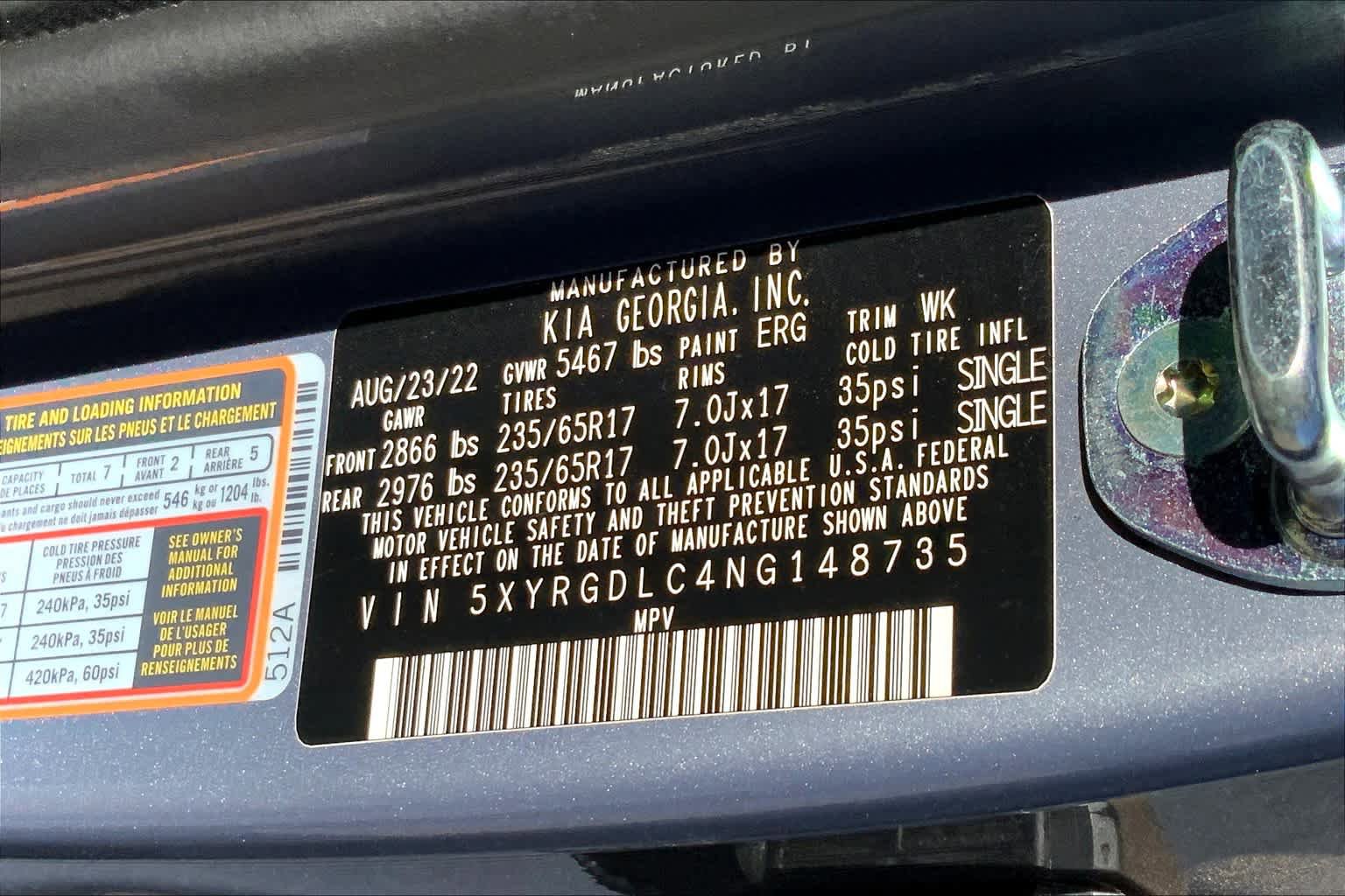 Used 2022 Kia Sorento LX AWD/4WD image 30