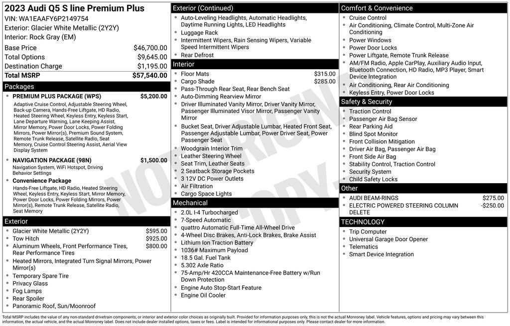 Used 2023 Audi Q5 2.0T Premium Plus w/ Premium Plus Package image 8