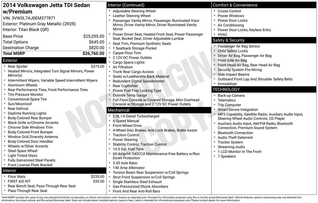 Used 2014 Volkswagen Jetta TDI image 3