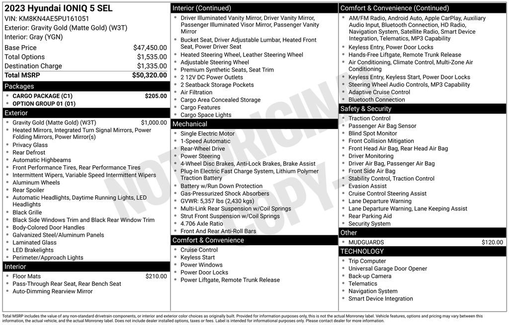 Certified 2023 Hyundai Ioniq 5 SEL w/ Cargo Package RWD image 7