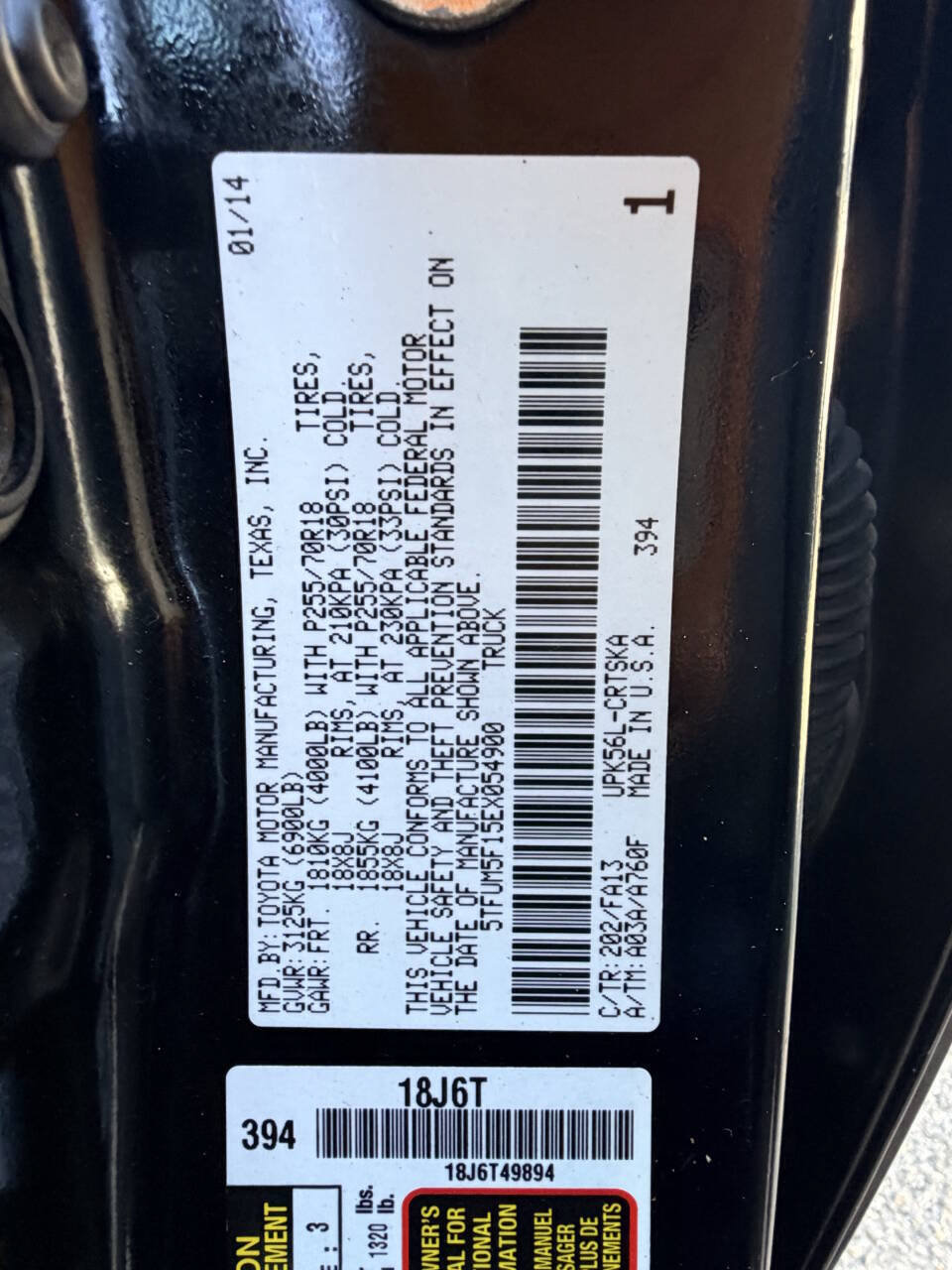 Used 2014 Toyota Tundra SR AWD/4WD image 62