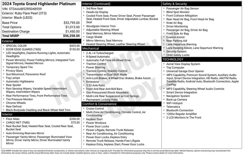 Used 2024 Toyota Grand Highlander AWD image 41