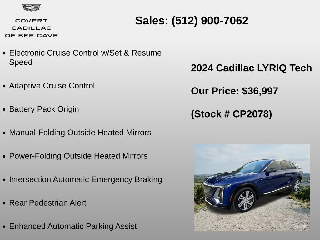 Used 2024 Cadillac Lyriq Tech w/ Driver Assist Package image 24