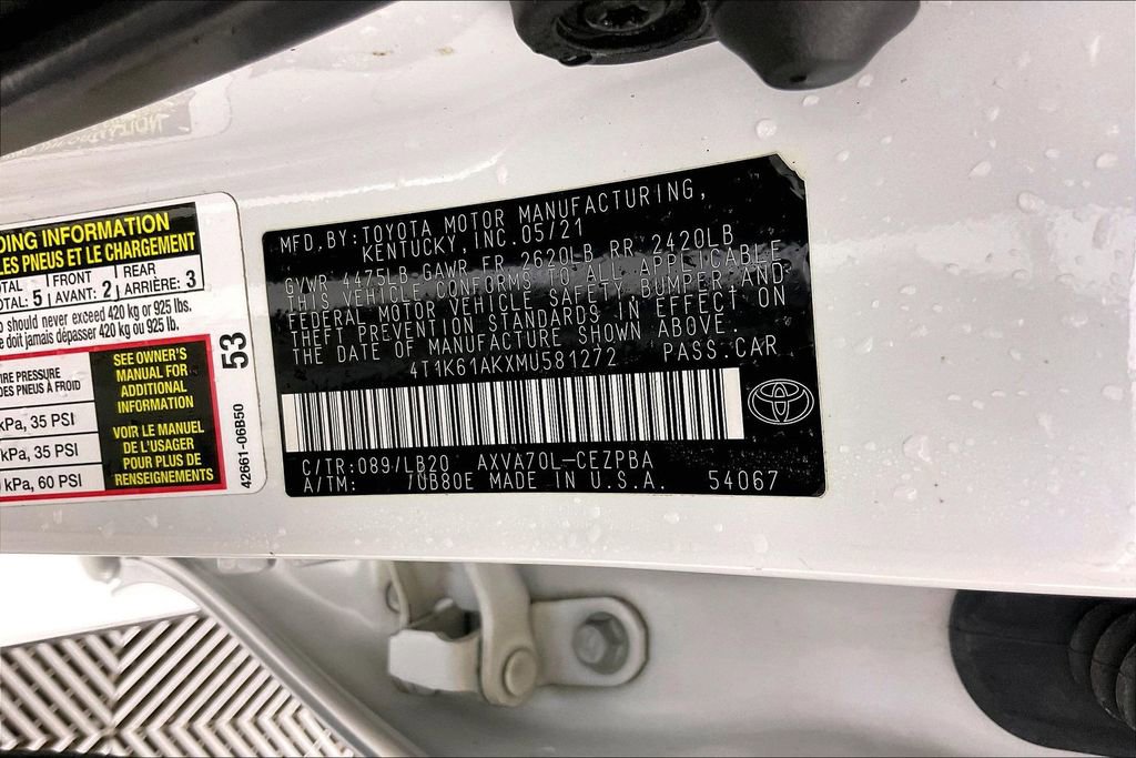 Used 2021 Toyota Camry XSE FWD image 44