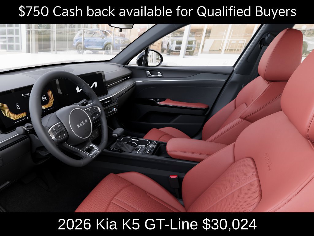 New 2026 Kia K5 GT-Line w/ GT-Line Red Interior Package AWD/4WD image 17