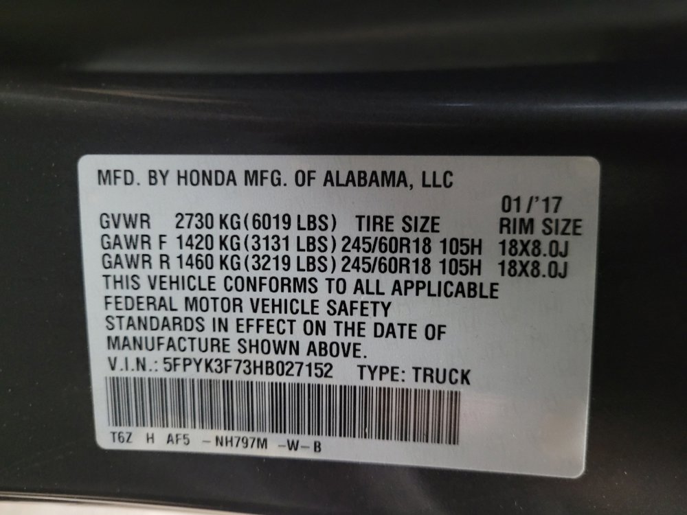 Used 2017 Honda Ridgeline RTL-E image 33