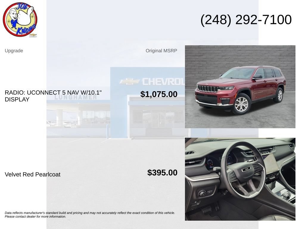 Used 2022 Jeep Grand Cherokee L Limited AWD/4WD image 5