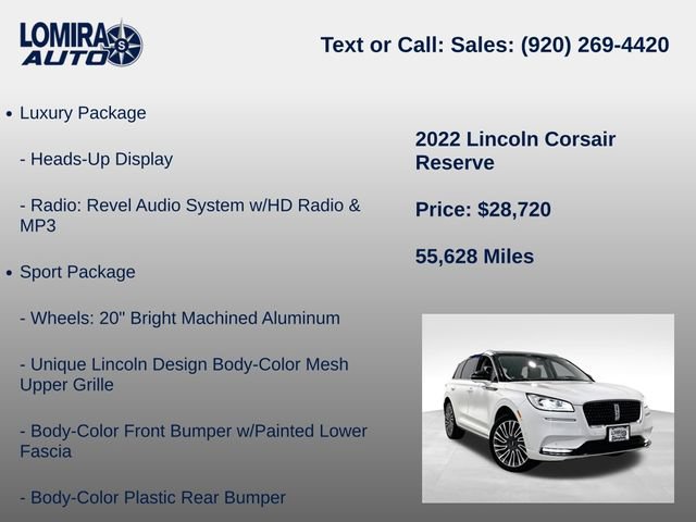 Used 2022 Lincoln Corsair Reserve w/ Equipment Group 201A AWD/4WD image 21