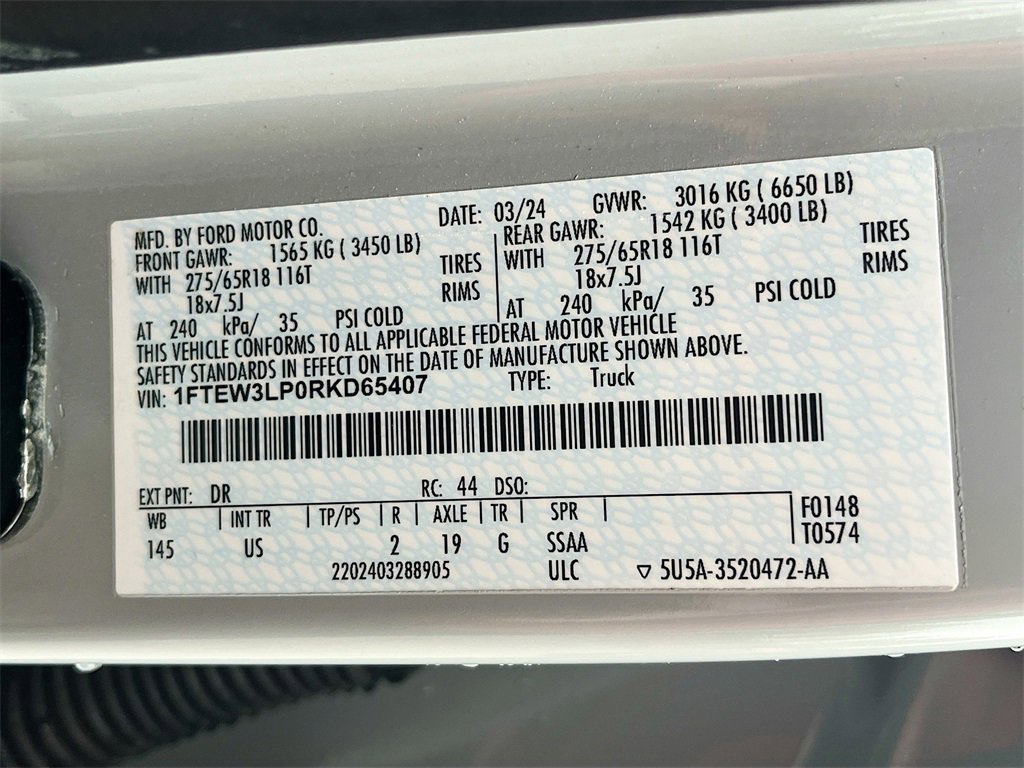 Used 2024 Ford F150 XLT w/ Equipment Group 302A MID image 31