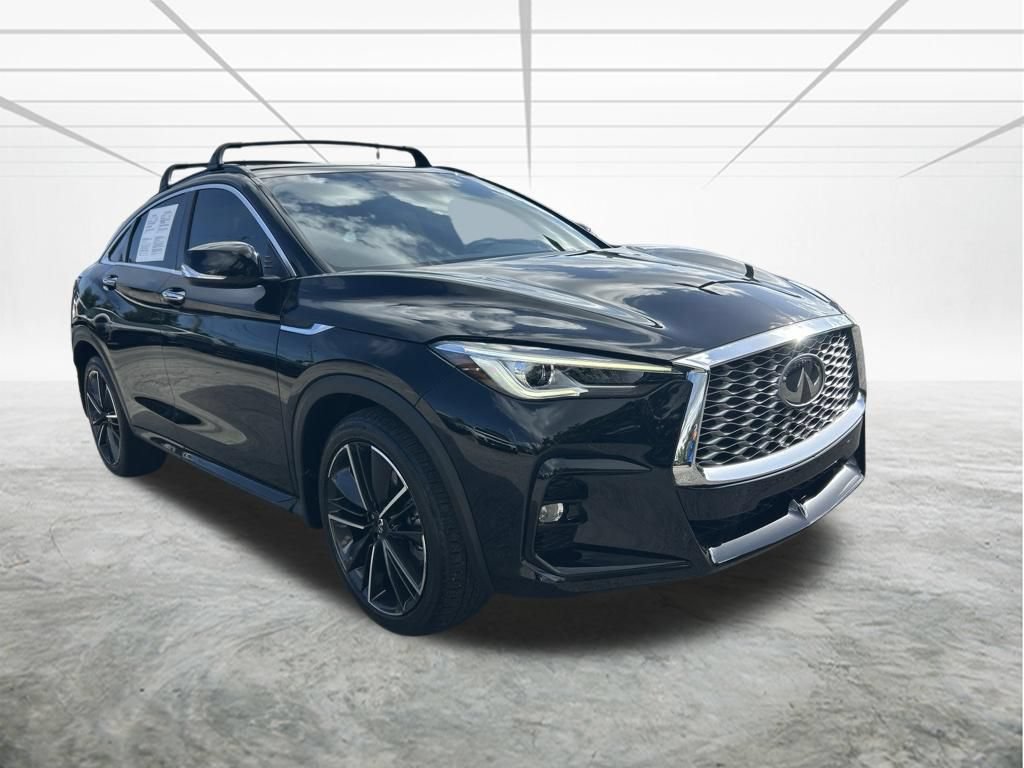 Used 2022 INFINITI QX55 Luxe w/ Cargo Package AWD/4WD video 2