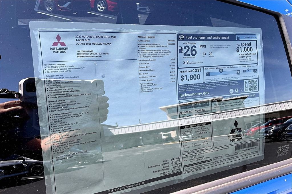 New 2027 Mitsubishi Outlander Sport LE AWD/4WD image 14