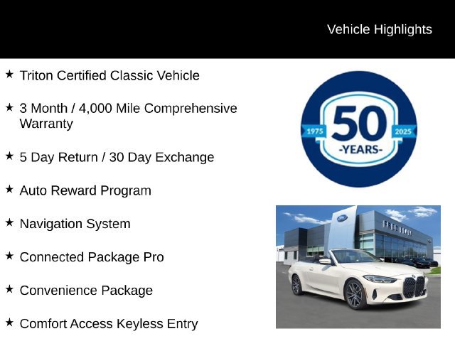 Used 2021 BMW 430i Convertible w/ Convenience Package RWD image 6