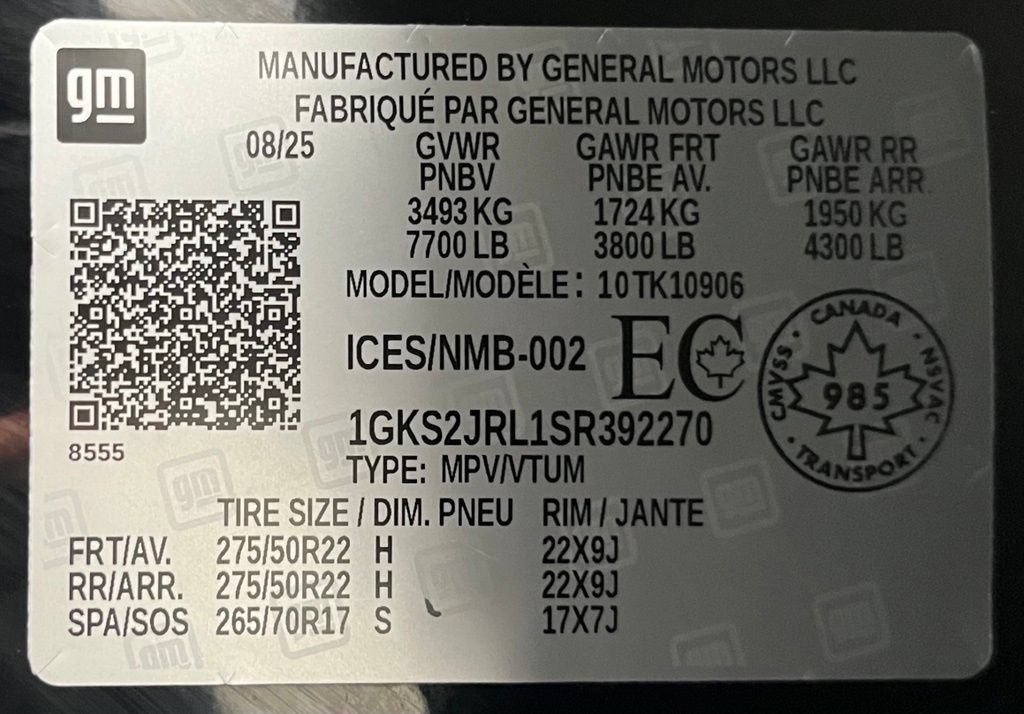 Used 2025 GMC Yukon XL Denali w/ Sun & Power Step Package AWD/4WD image 62