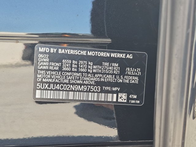 Used 2022 BMW X5 M50i w/ Executive Package AWD/4WD image 26