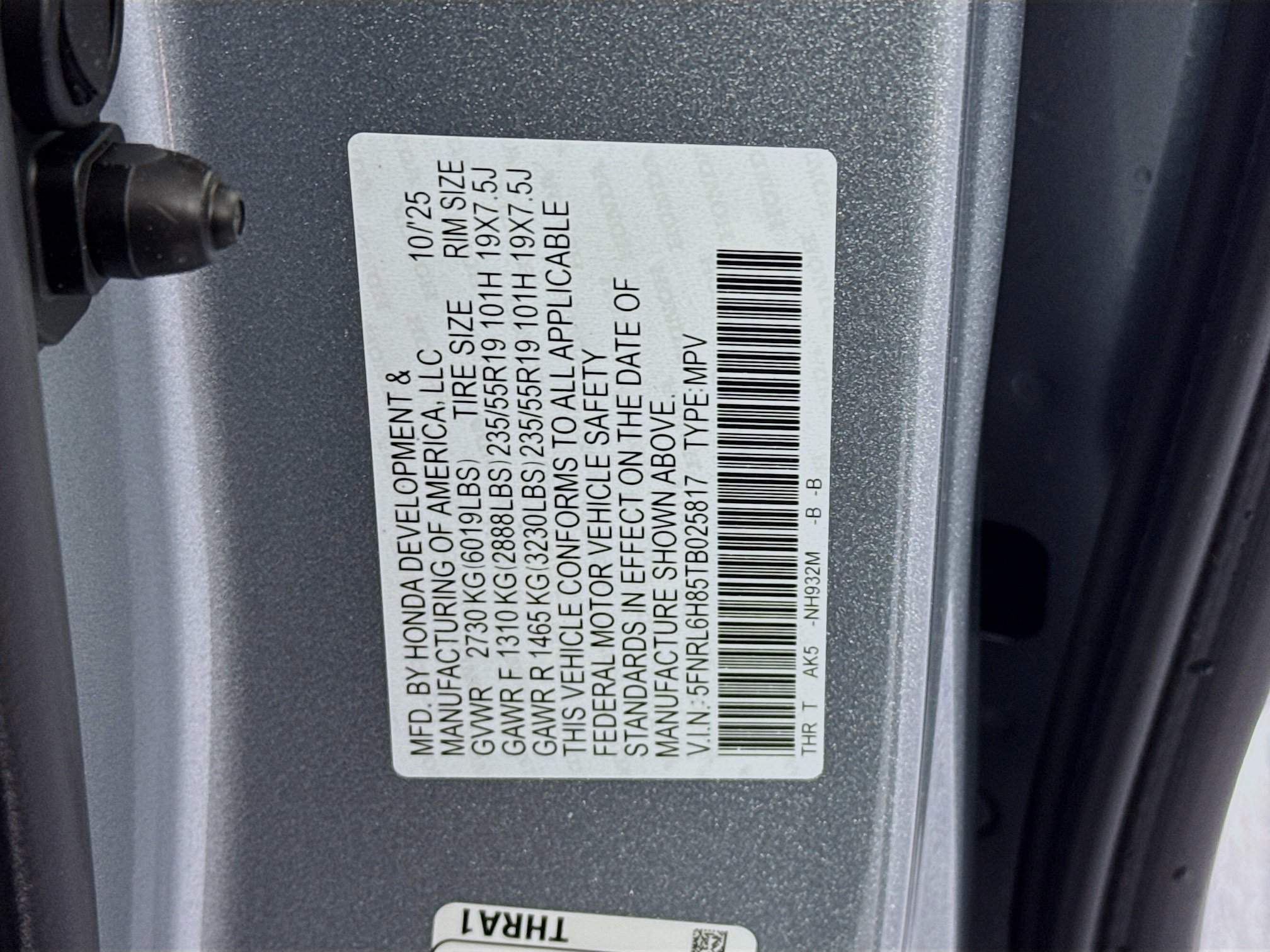 New 2026 Honda Odyssey Touring image 35