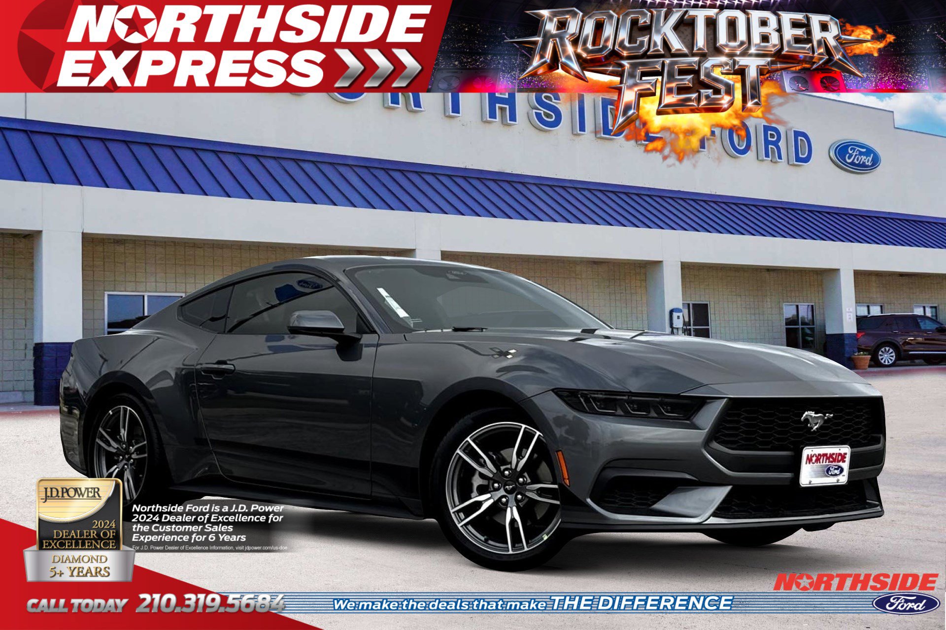 New 2025 Ford Mustang Coupe w/ Wheel & Stripe Package