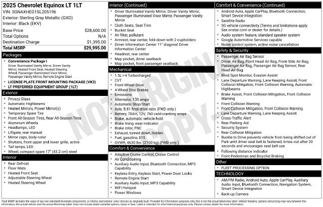 Used 2025 Chevrolet Equinox LT FWD image 46