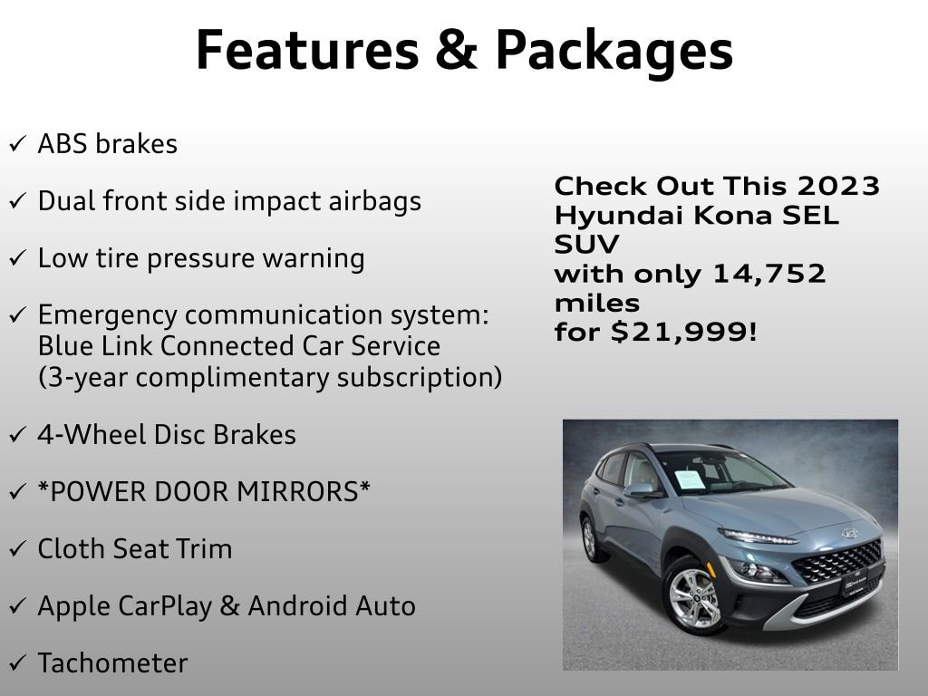 Used 2023 Hyundai Kona SEL AWD/4WD image 8