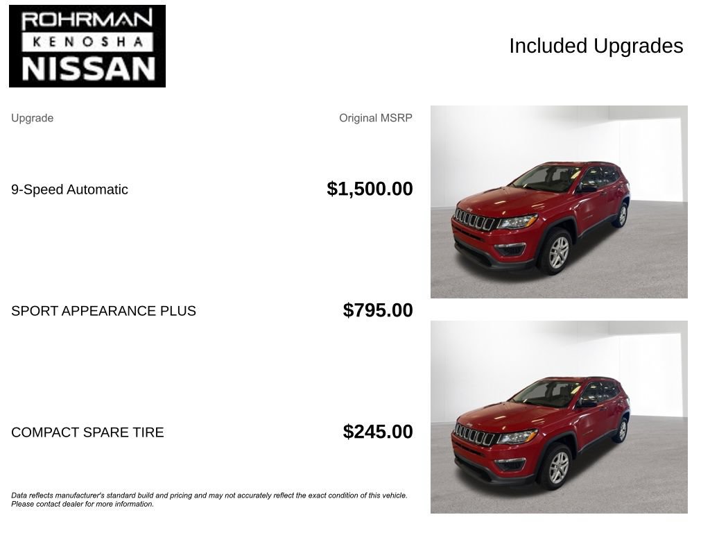 Used 2018 Jeep Compass Sport AWD/4WD image 4