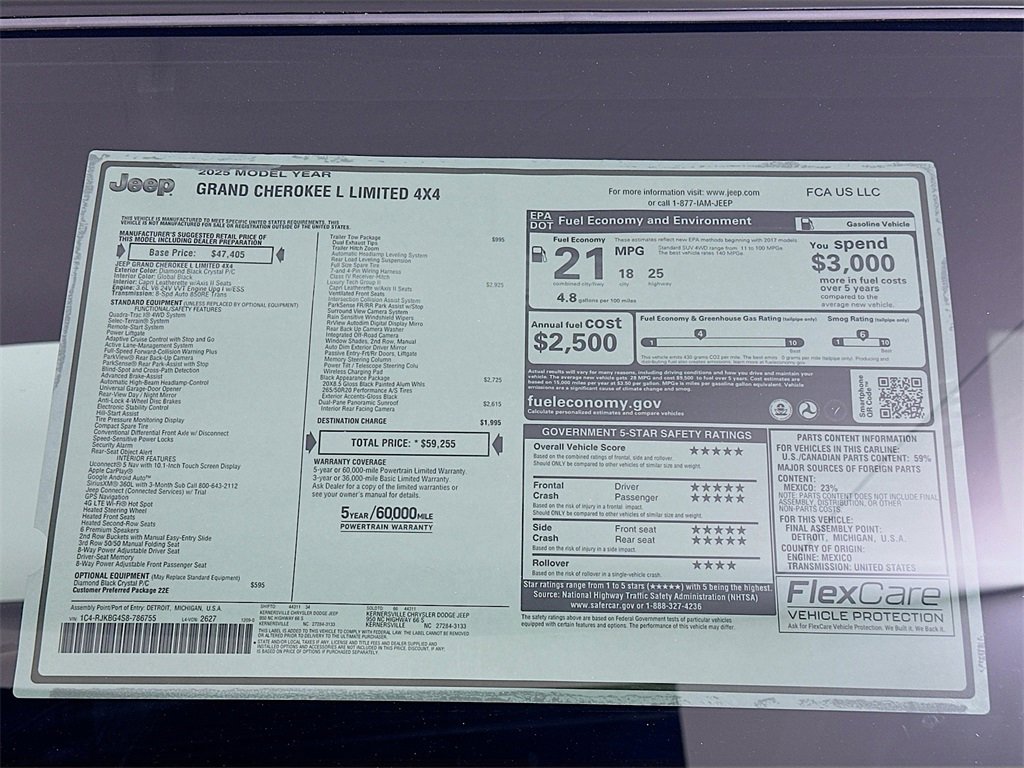 New 2025 Jeep Grand Cherokee L Limited image 21