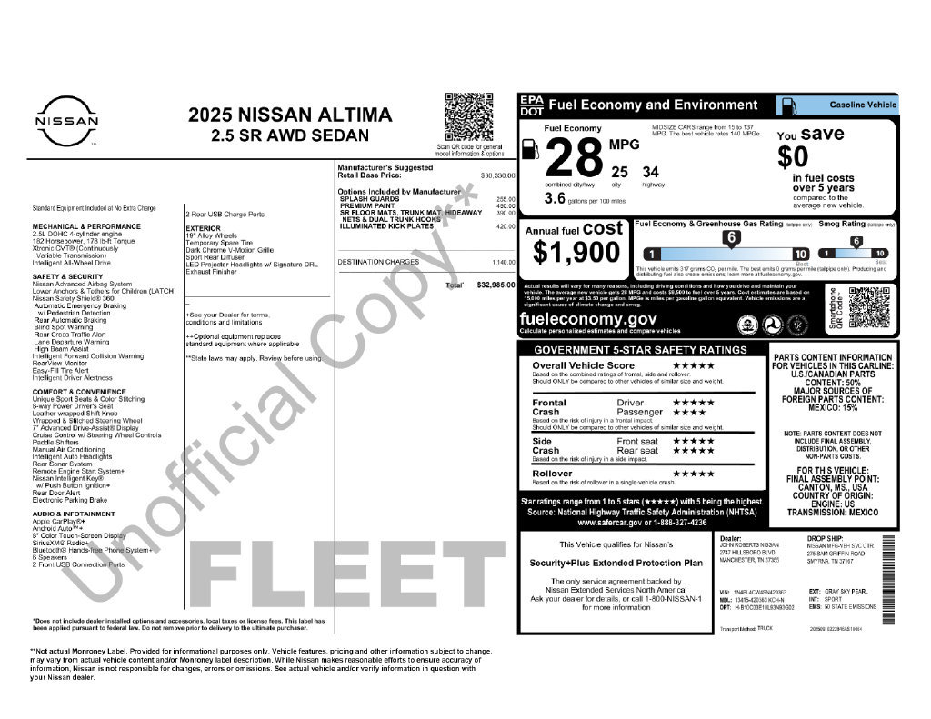 Used 2025 Nissan Altima 2.5 SR AWD/4WD image 9