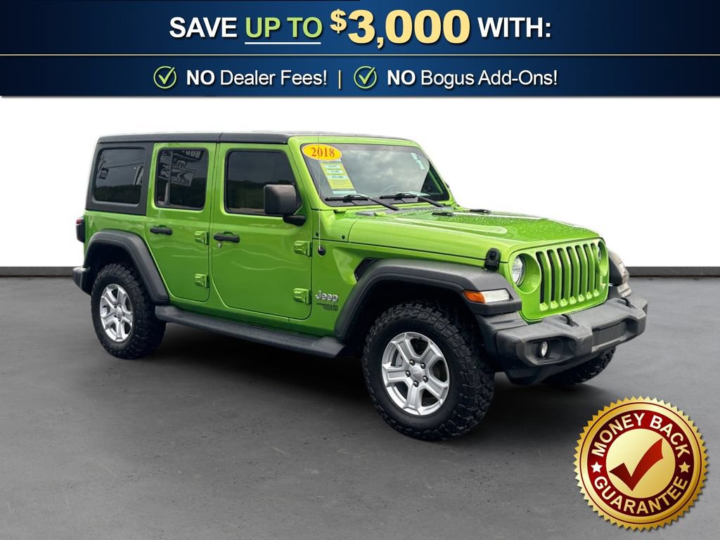 Used 2018 Jeep Wrangler Unlimited Sport S AWD/4WD image 10