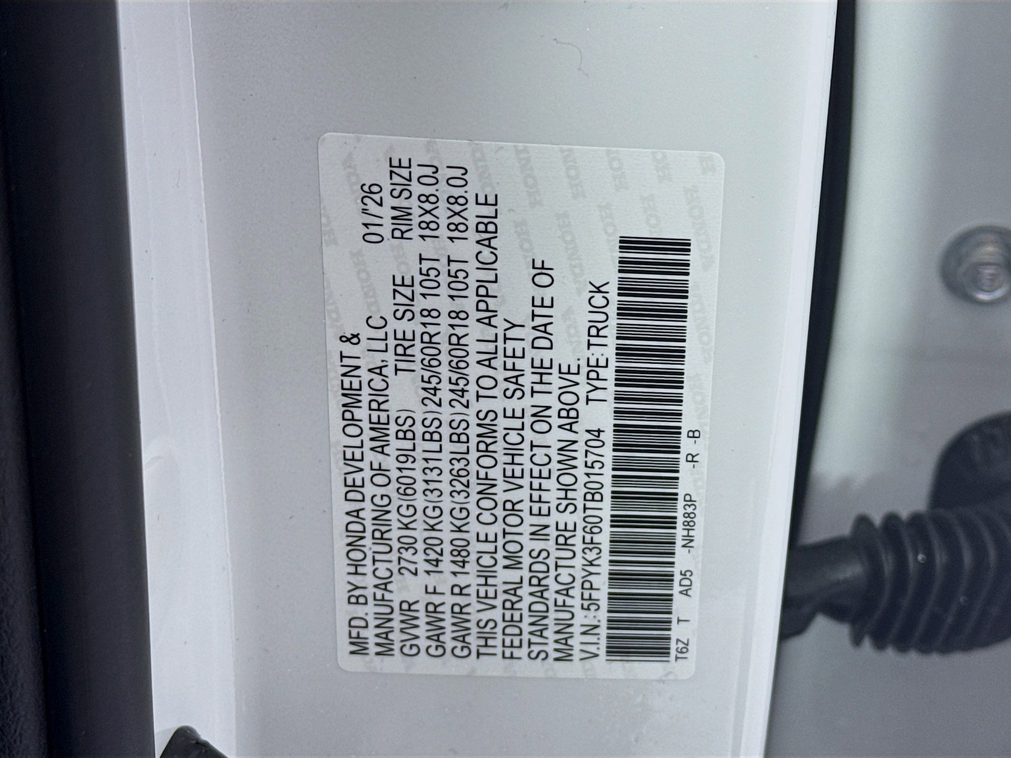 New 2026 Honda Ridgeline TrailSport image 33