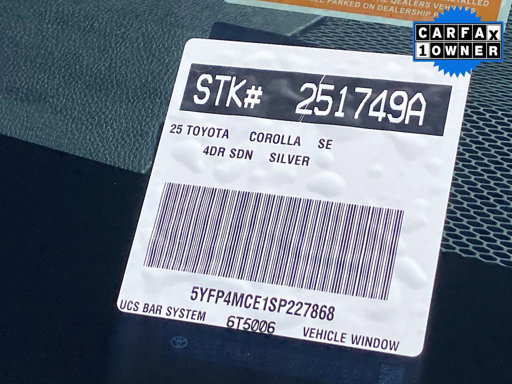 Certified 2025 Toyota Corolla SE w/ SE Premium Package image 37