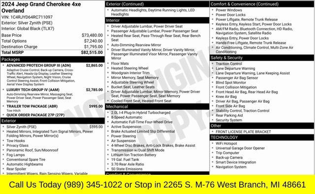 Used 2024 Jeep Grand Cherokee Overland w/ Advanced Protech Group III image 3