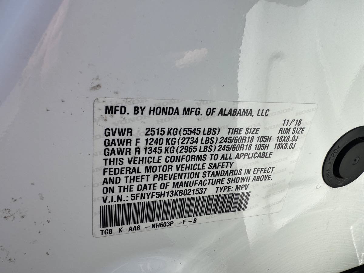 Used 2019 Honda Pilot LX image 16