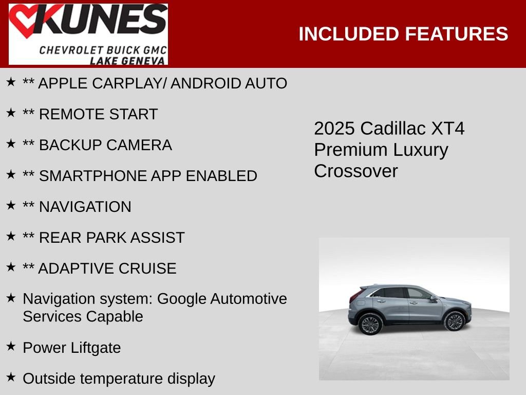 Used 2025 Cadillac XT4 Premium Luxury image 2