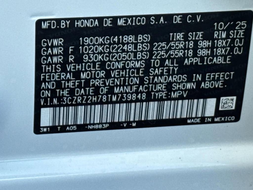 Certified 2026 Honda HR-V EX-L image 31