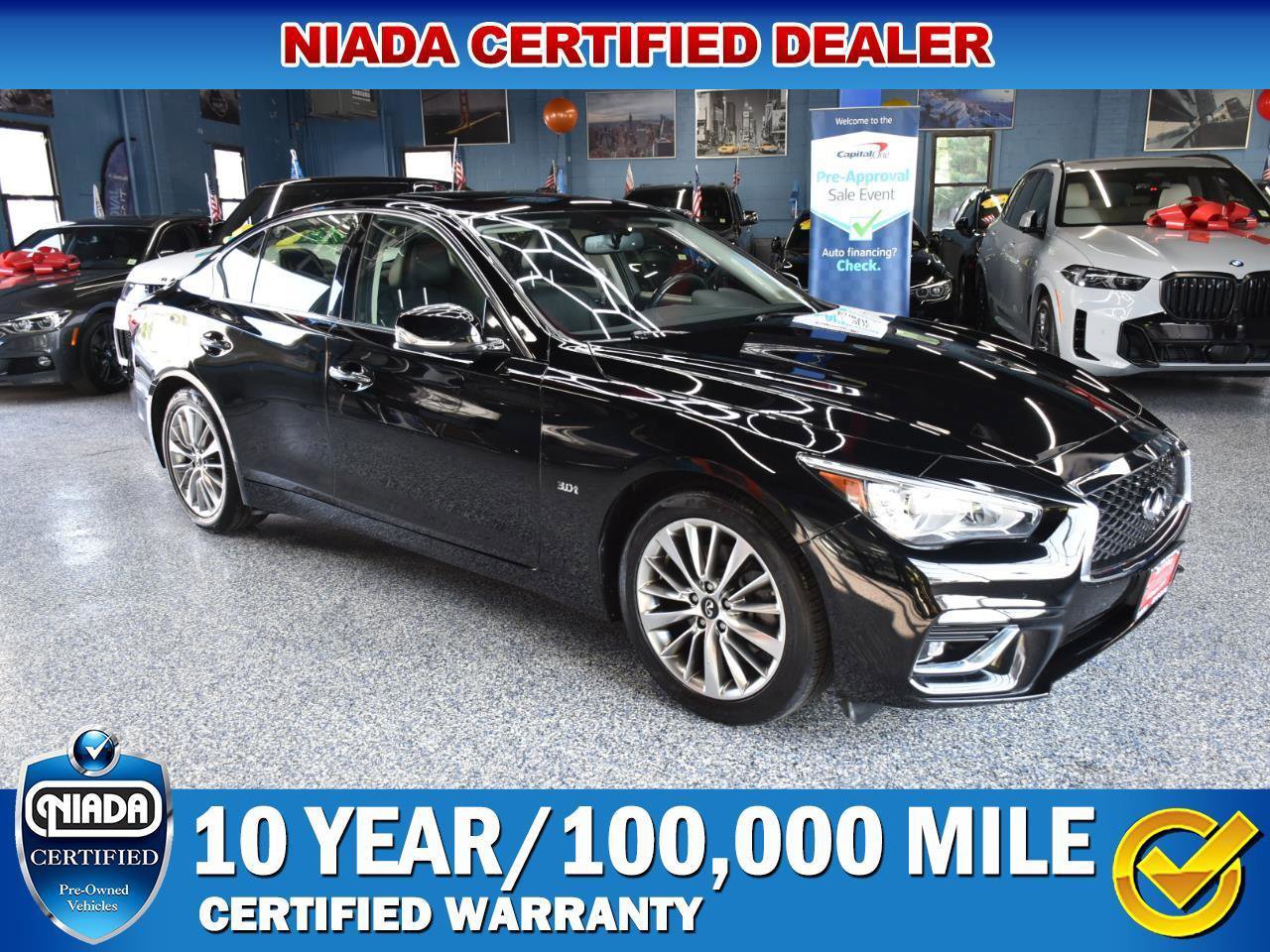 Used 2018 INFINITI Q50 Luxe w/ Essential Package (3.0T Luxe)