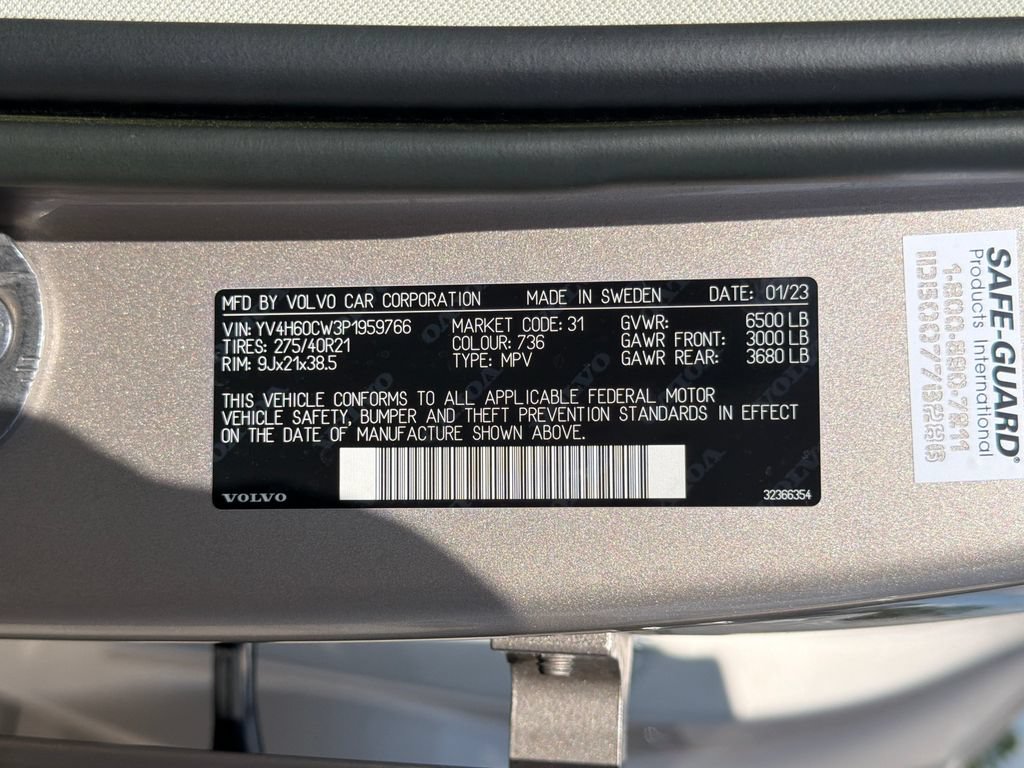 Used 2023 Volvo XC90 T8 Plus w/ Protection Package AWD/4WD image 32