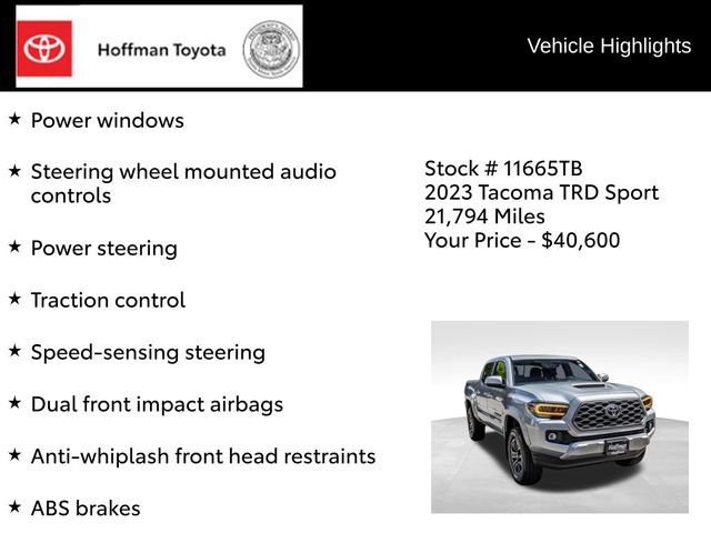 Certified 2023 Toyota Tacoma TRD Sport AWD/4WD image 15