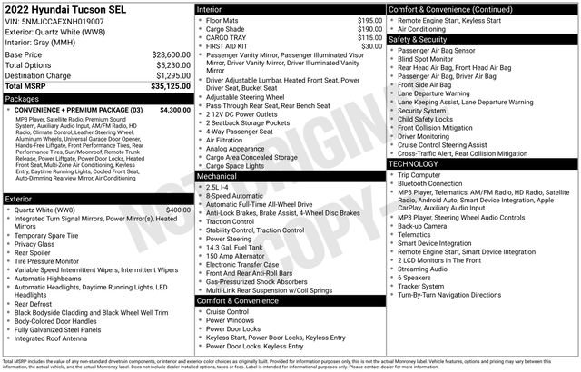 Used 2022 Hyundai Tucson SEL w/ Convenience + Premium Package AWD/4WD image 14