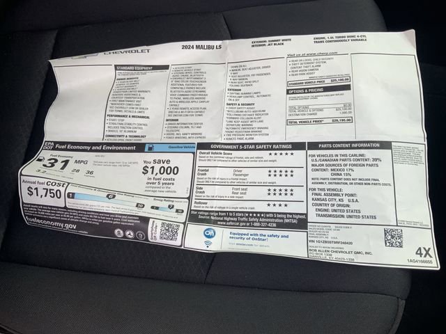 Used 2024 Chevrolet Malibu LS image 18