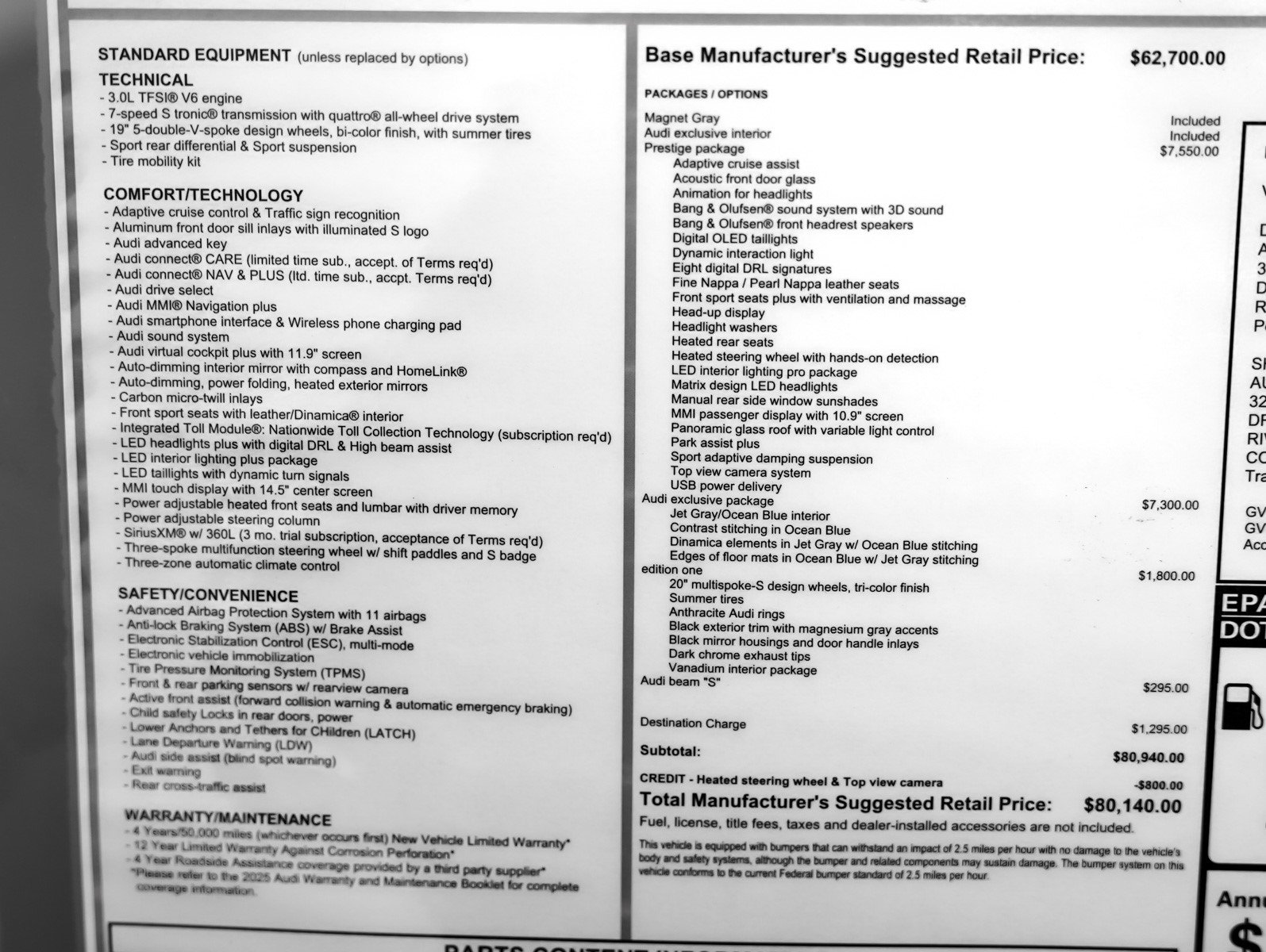 New 2025 Audi S5 Prestige image 25