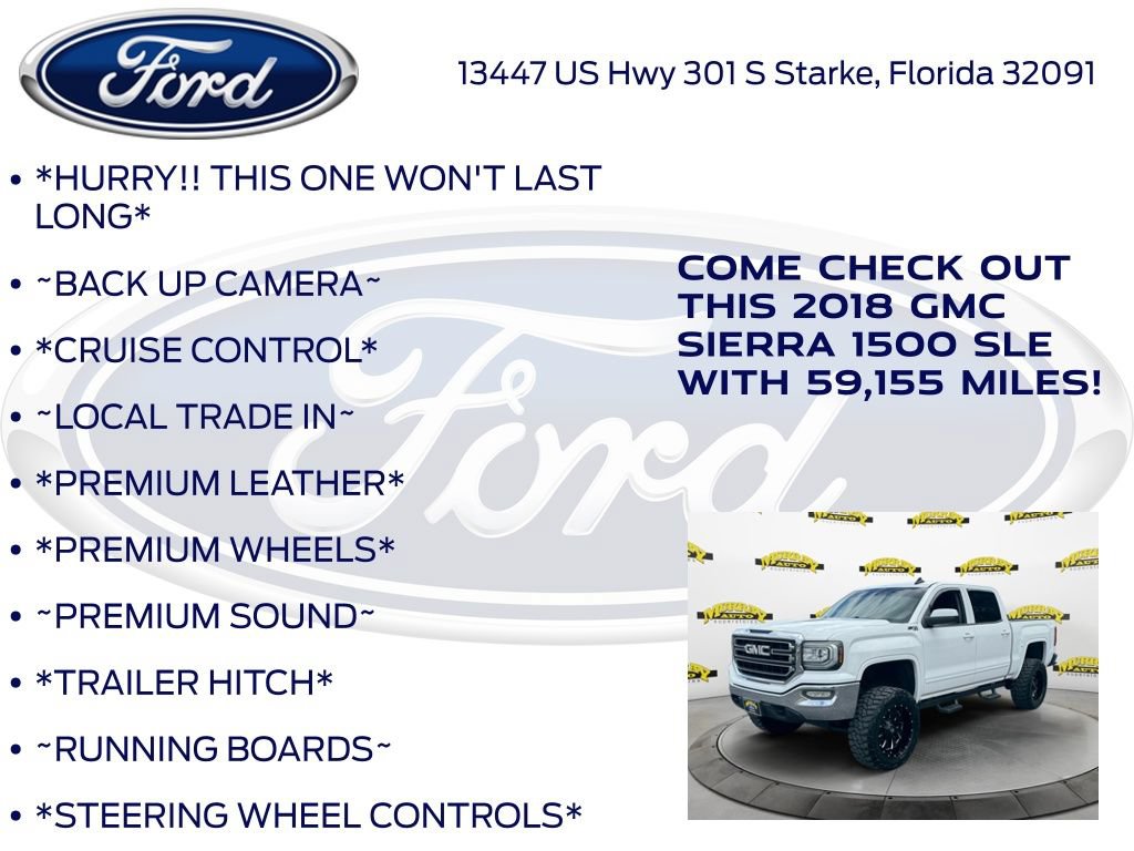 Used 2018 GMC Sierra 1500 SLE w/ Suspension Package, Off-Road AWD/4WD image 10