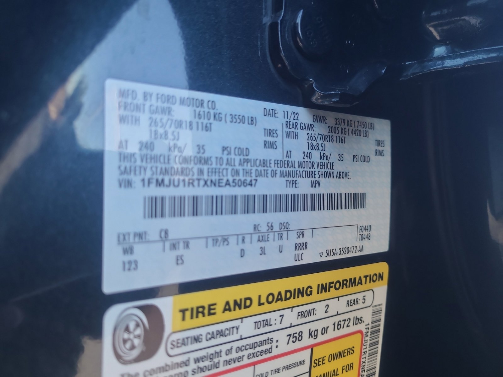 Certified 2022 Ford Expedition Timberline image 25