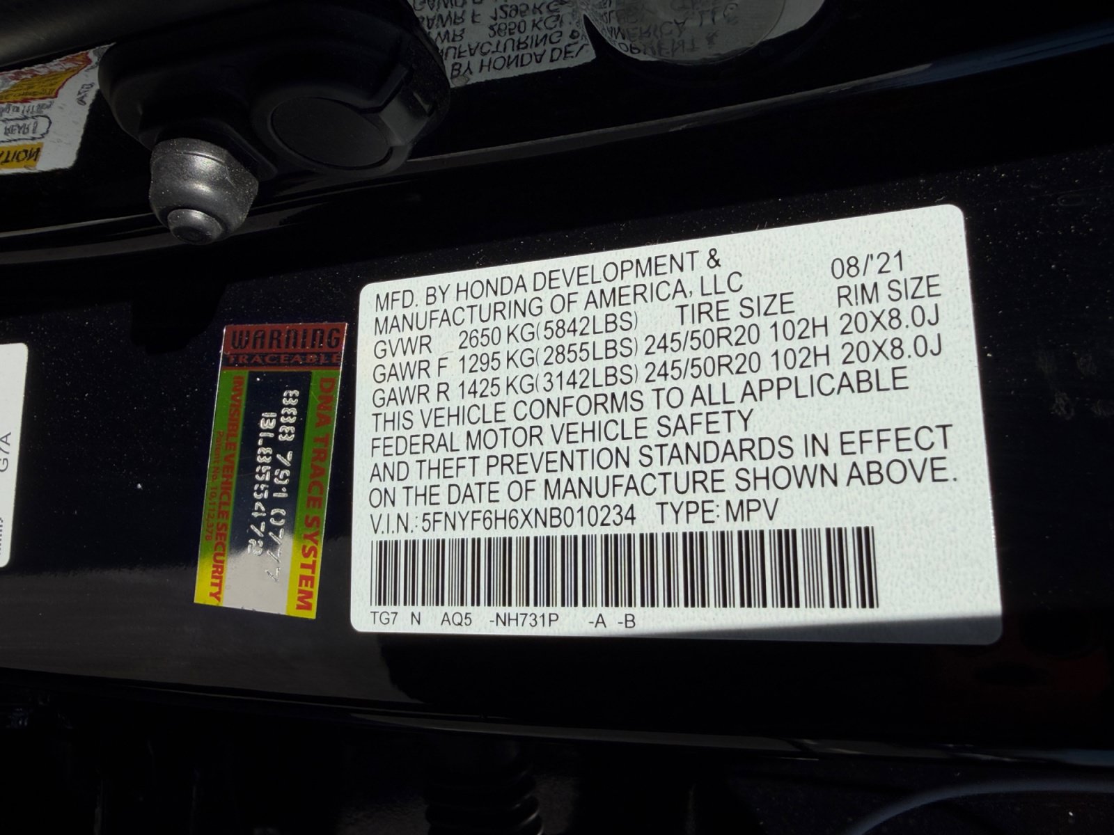 Used 2022 Honda Pilot Touring image 17
